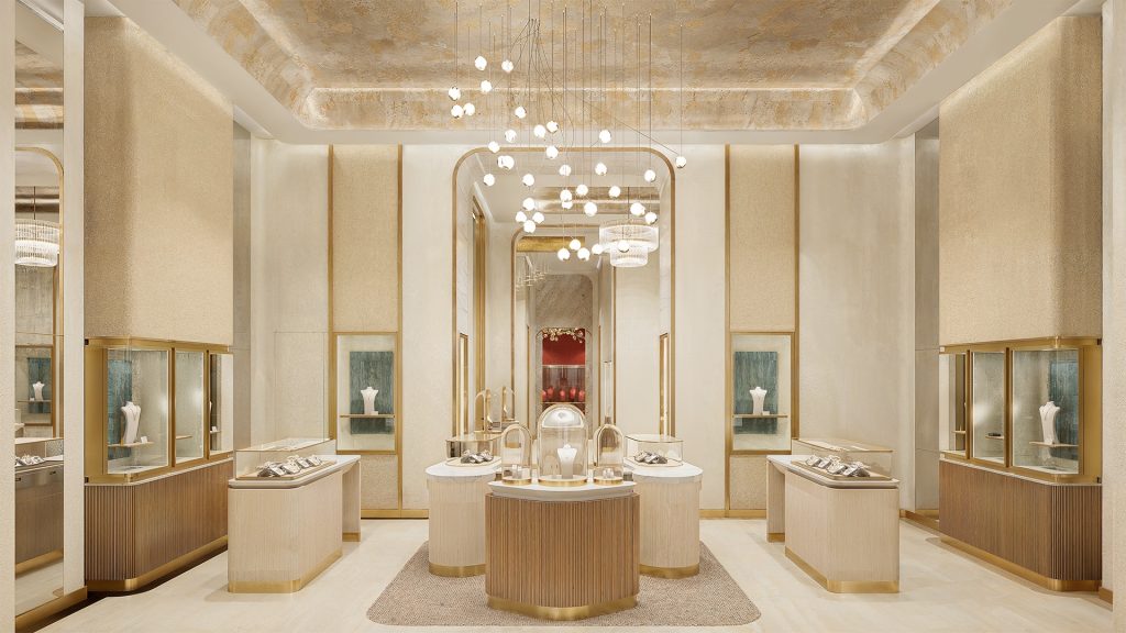 High-end jewellery store interior design Dubai