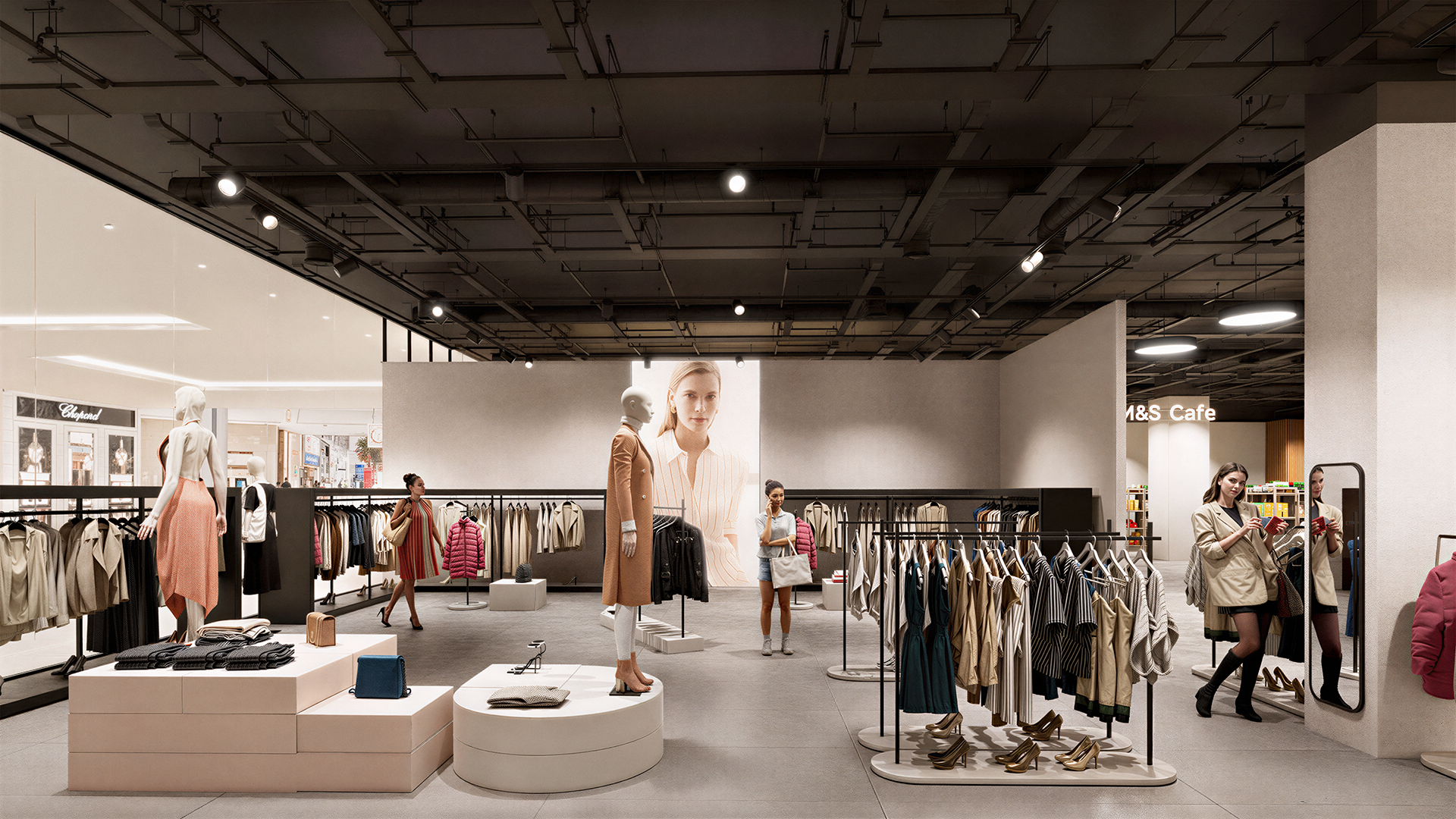 A premium luxury boutique interior fit-out in the UAE, focusing on intimate shopping experiences and refined décor.