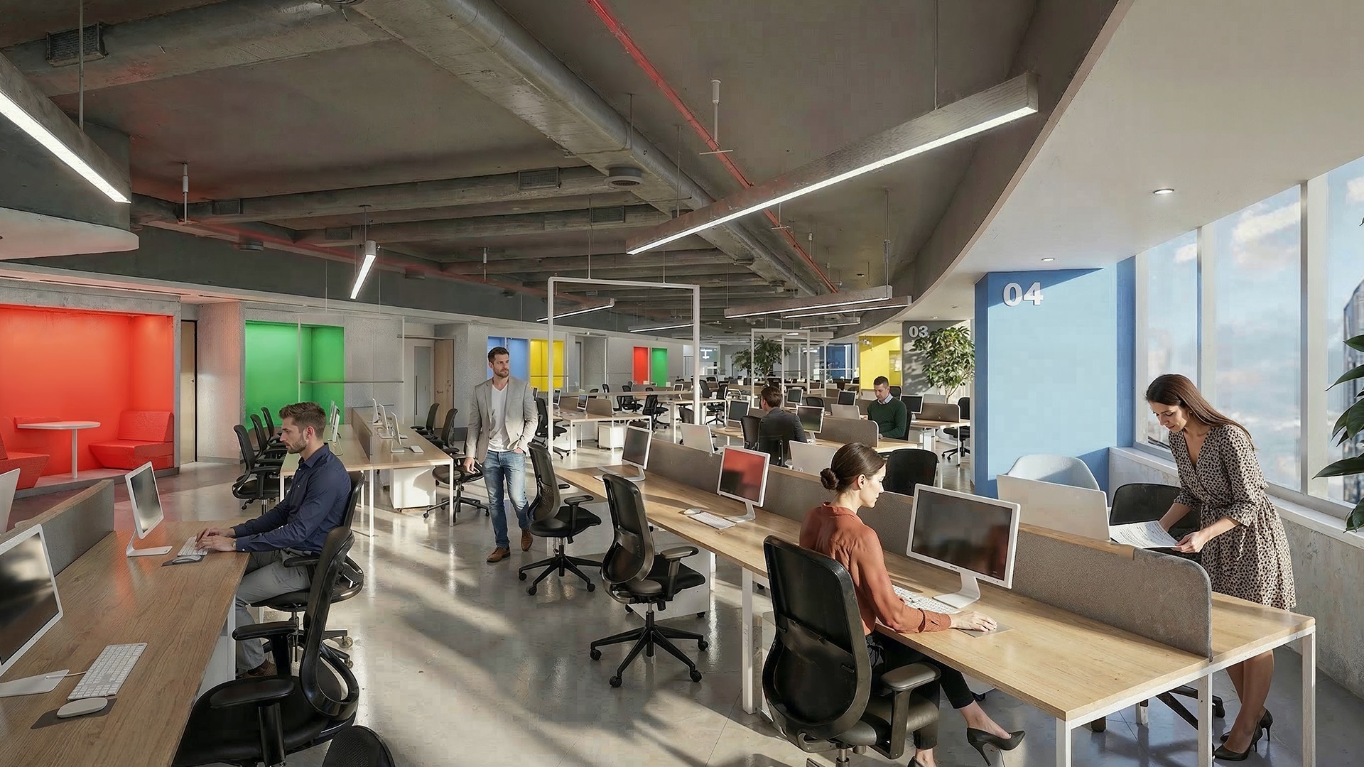 Corporate workspace fit-out UAE